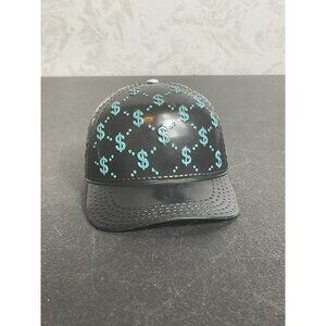 Rainbow High River Kendall Black Baseball Cap With Green Dollar Sign Pattern
